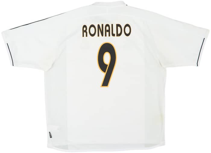 2003-04 Real Madrid Home Shirt Ronaldo #9 - 8/10 - (XL)