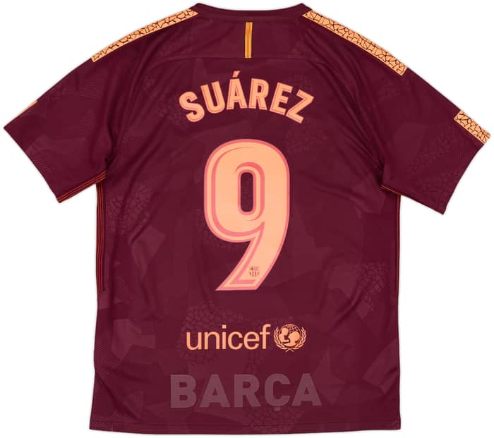 2017-18 Barcelona Third Shirt Suarez #9 - 8/10 - (M)