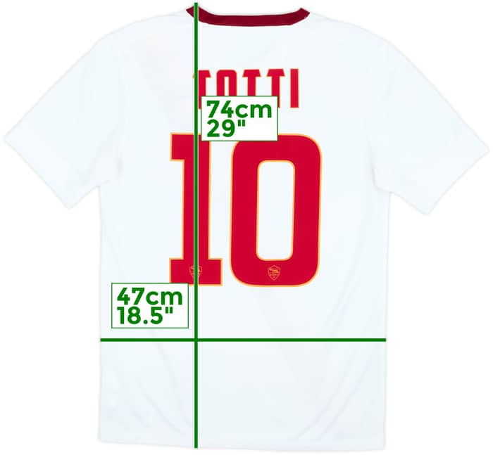 2014-15 Roma Away Shirt Totti #10 - 8/10 - (S)