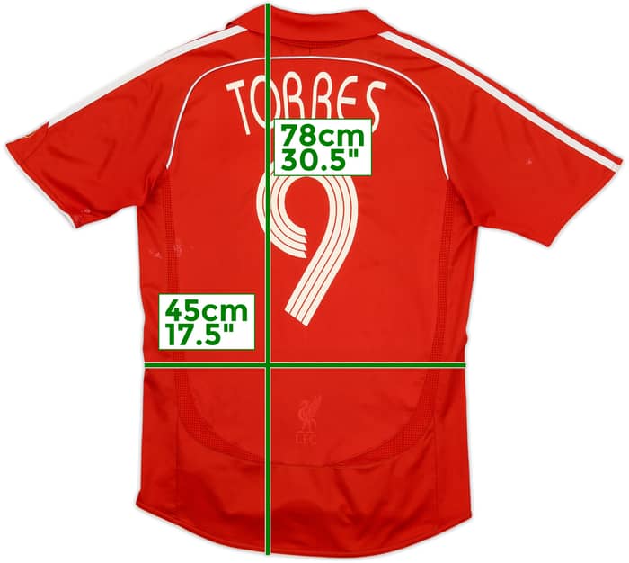 2006-08 Liverpool Home Shirt Torres #9 - 4/10 - (S)