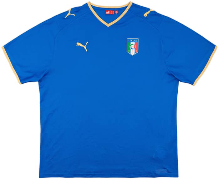 2007-08 Italy Basic Home Shirt - 9/10 - (XXL)