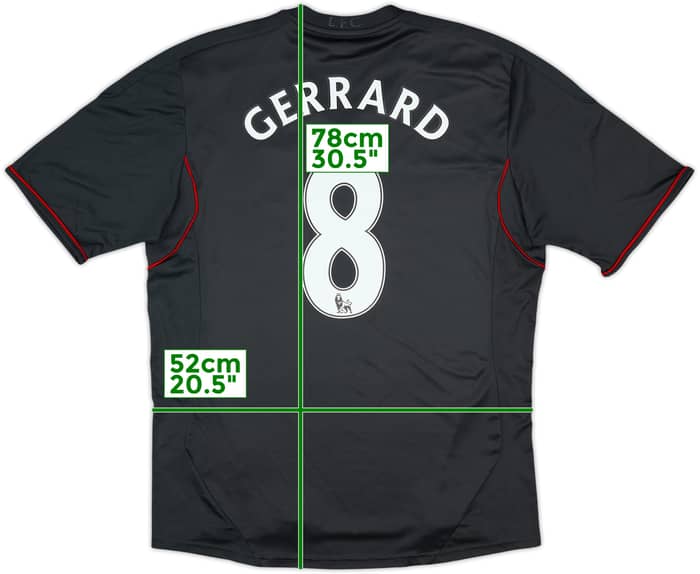2011-12 Liverpool Away Shirt Gerrard #8 - 8/10 - (L)
