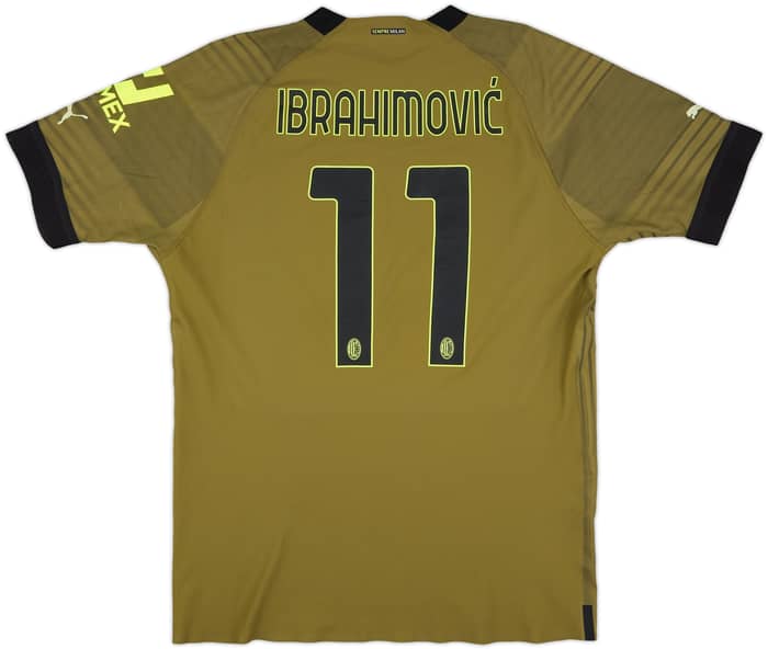 2022-23 AC MIlan Authentic Third Shirt Ibrahimovic #11 - 10/10 - (XL)
