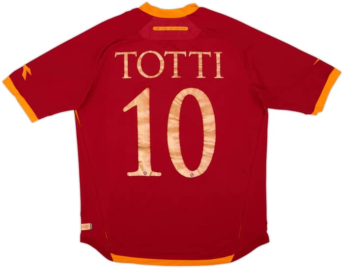 2006-07 Roma Home Shirt Totti #10 - 6/10 - (L)
