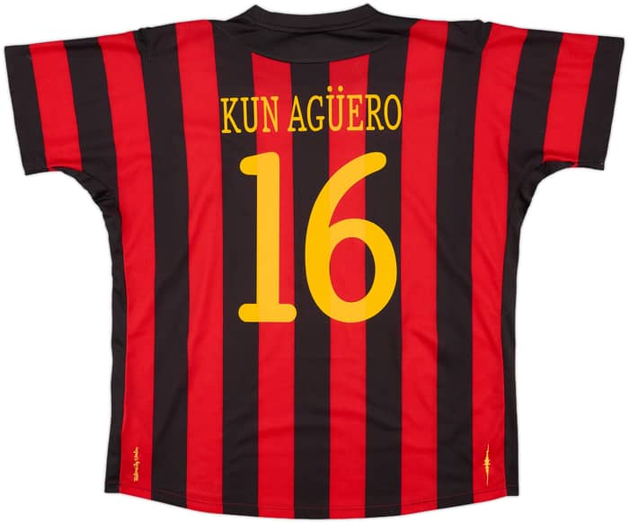 2011-12 Manchester City Away Shirt Kun Aguero #16 - 9/10 - (XL)