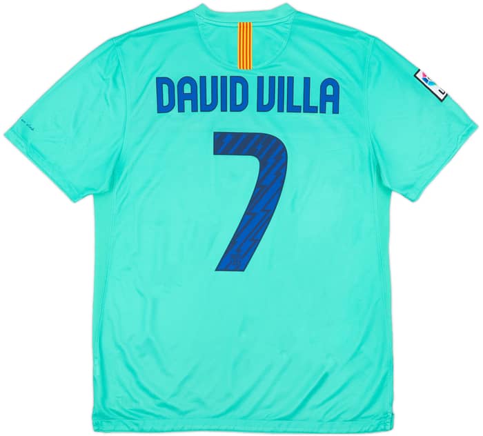 2010-11 Barcelona Away Shirt David Villa #7 - 8/10 - (L)