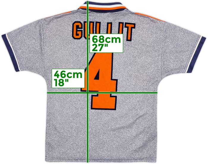 1994-96 Chelsea Away Shirt Gullit #4 - 9/10 - (Y)