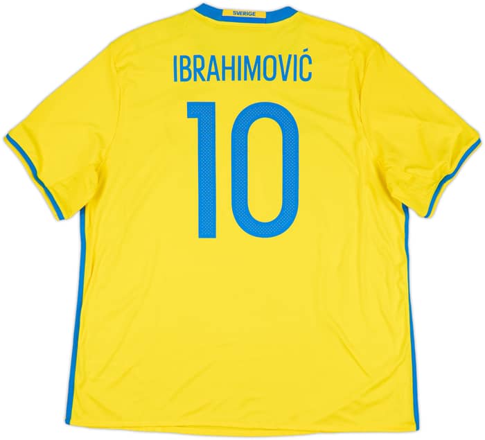 2016-17 Sweden Home Shirt Ibrahimovic #10 (XXL)