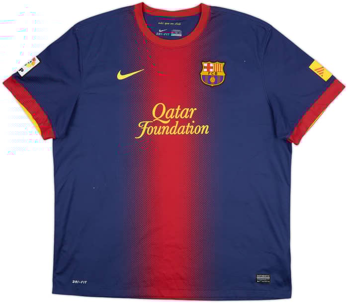 2012-13 Barcelona Home Shirt Xavi #6 - 6/10 - (XXL)