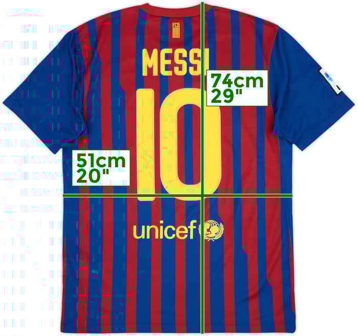 2011-12 Barcelona Home Shirt Messi #10 - 9/10 - (M)