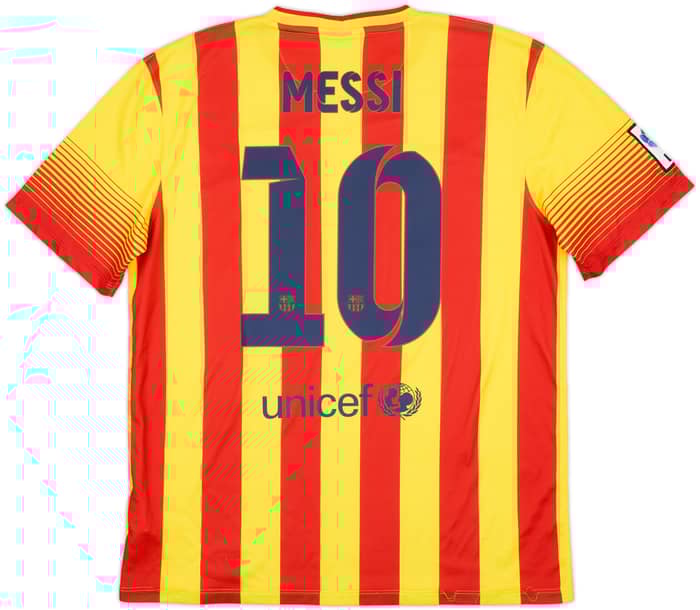 2013-15 Barcelona Away Shirt Messi #10 - 7/10 - (L)