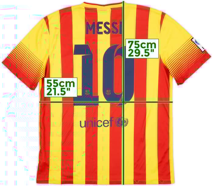 2013-15 Barcelona Away Shirt Messi #10 - 7/10 - (L)