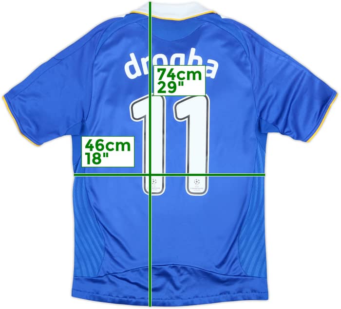 2008-09 Chelsea Home Shirt Drogba #11 - 7/10 - (S)