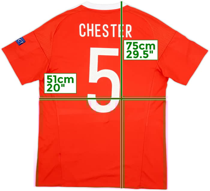 2016-17 Wales Home Shirt Chester #5 - 9/10 - (M)