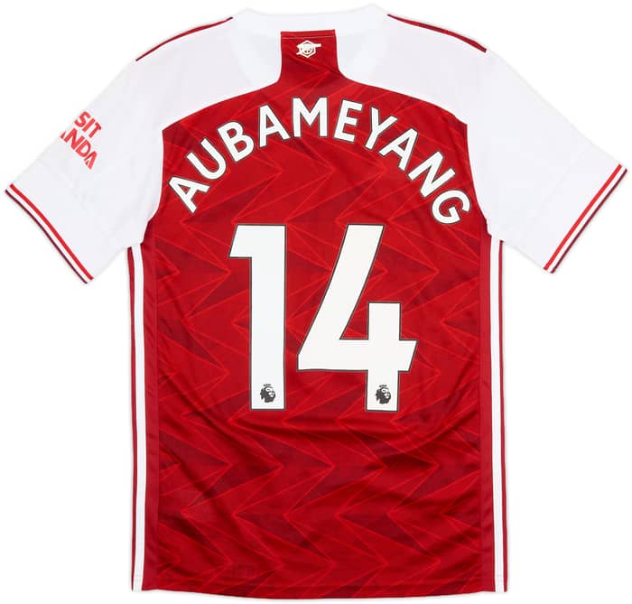 2020-21 Arsenal Home Shirt Aubameyang #14 - 7/10 - (S)