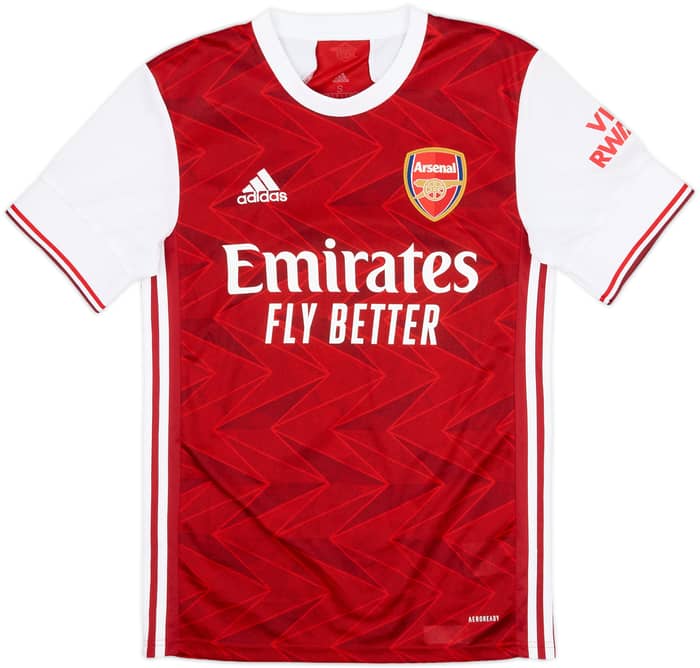 2020-21 Arsenal Home Shirt Aubameyang #14 - 7/10 - (S)