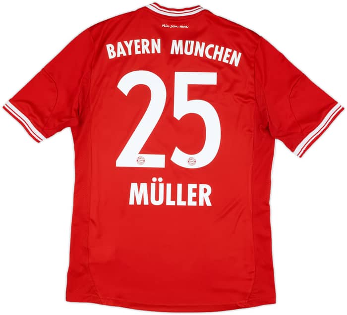 2013-14 Bayern Munich Home Shirt Muller #25 - 8/10 - (M)