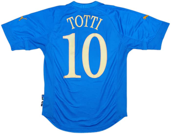 2004-06 Italy Home Shirt Totti #10 - 7/10 - (S)