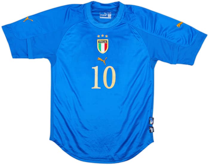 2004-06 Italy Home Shirt Totti #10 - 7/10 - (S)