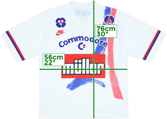 1991-92 Paris Saint-Germain Home Shirt - 9/10 - (L/XL)