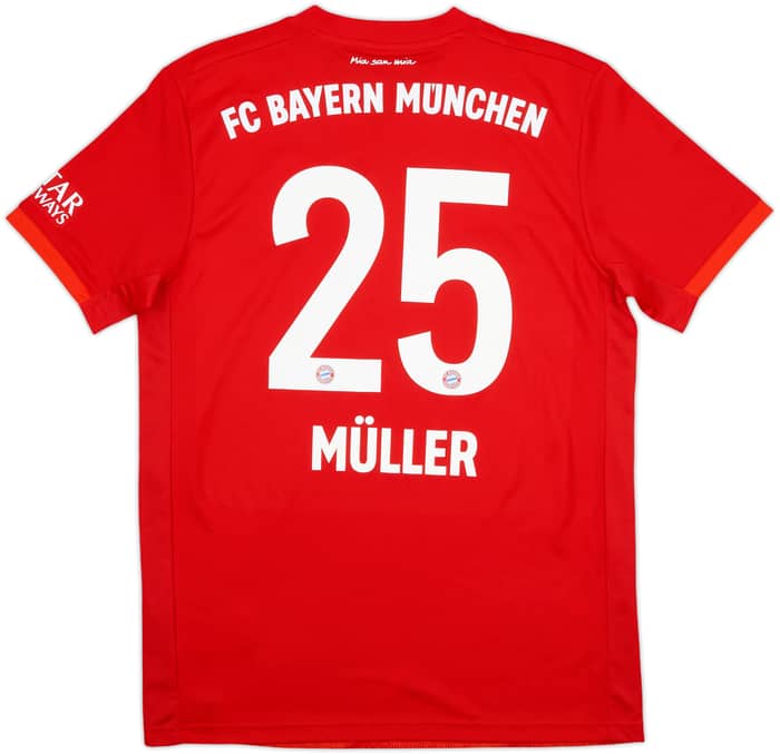 2019-20 Bayern Munich Home Shirt Muller #25 - 9/10 - (M)