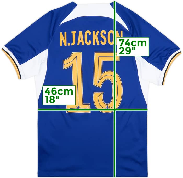 2023-24 Chelsea Home Shirt N. Jackson #15 - 9/10 - (S)