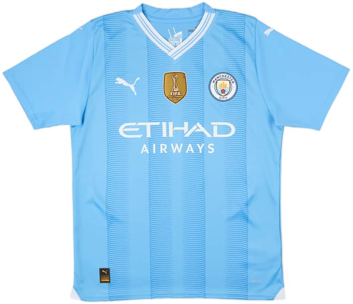 2023-24 Manchester City Home Shirt Haaland #9 - 10/10 - (M)