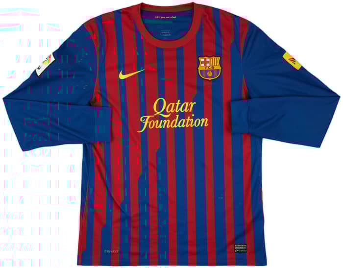 2011-12 Barcelona Home L/S Shirt Messi #10 - 5/10 - (M)