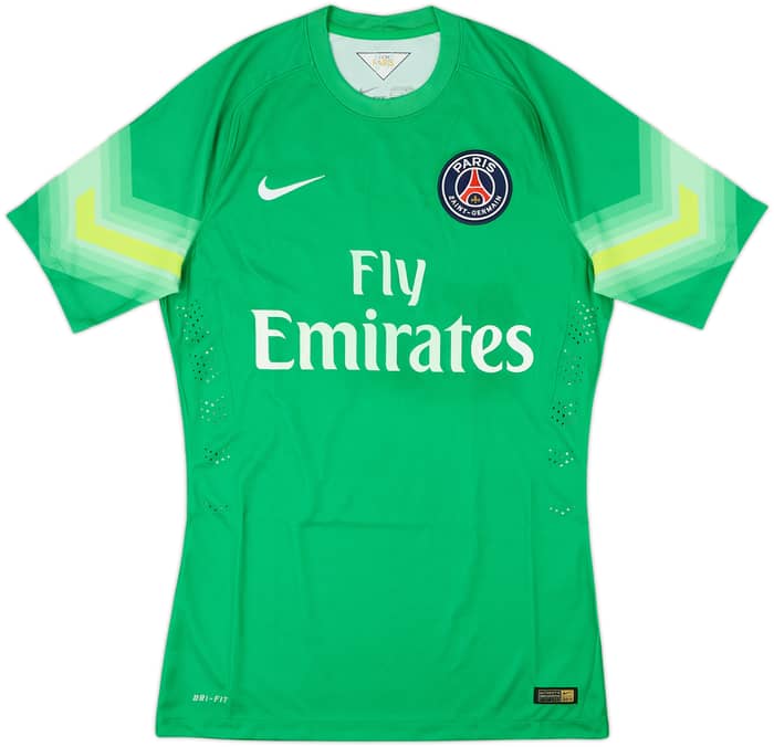 2014-15 Paris Saint-Germain Player Issue GK S/S Shirt Douchez #1 - 8/10 - (M)