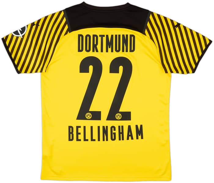 2021-22 Borussia Dortmund Home Shirt Bellingham #22 - 10/10 - (M)