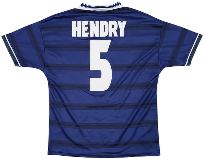 1998-00 Scotland Home Shirt Hendry #5 - 7/10 - (L)