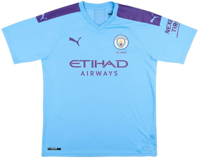 2019-20 Manchester City Home Shirt Kun Aguero #10 - 9/10 - (L)