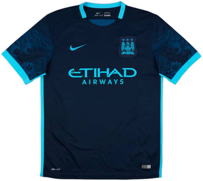 2015-16 Manchester City Away Shirt Kun Aguero #10 - 5/10 - (M)