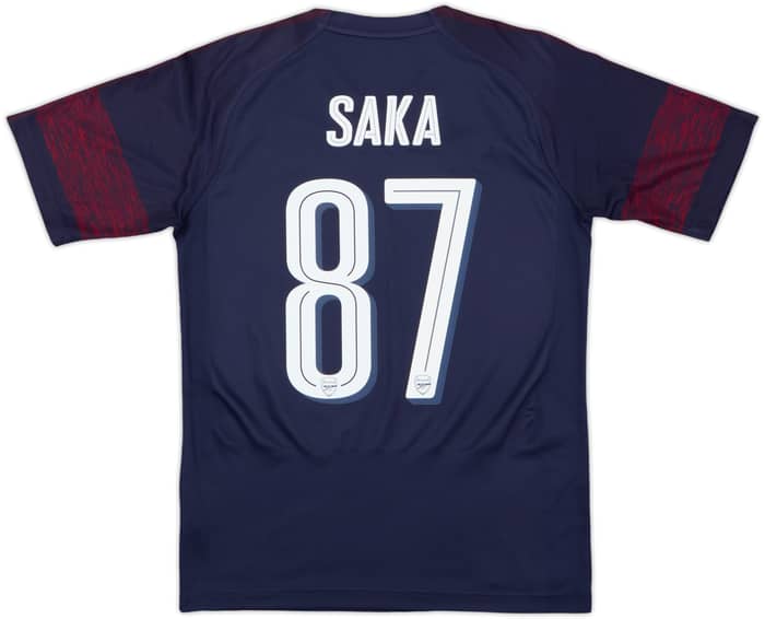2018-19 Arsenal Away Shirt Saka #87 - 8/10 - (S)