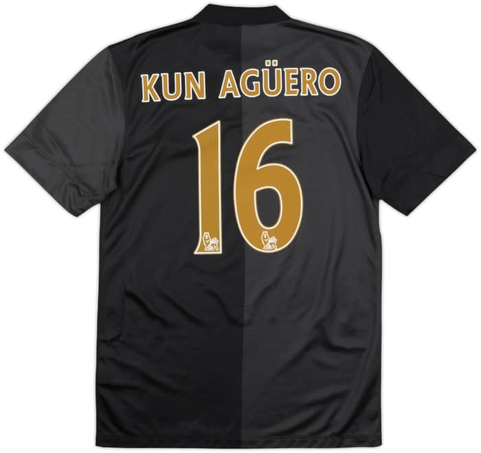 2013-14 Manchester City Away Shirt Kun Aguero #16 - 8/10 - (S)