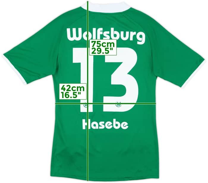 2008-09 Wolfsburg Home Shirt Hasebe #13 - 8/10 - (S)