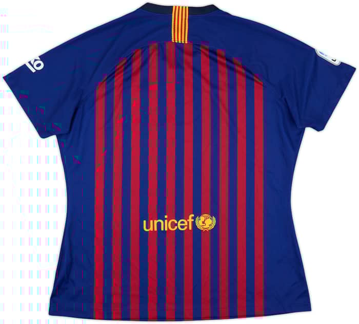 2018-19 Barcelona Home Shirt - 8/10 - (Women's XL)
