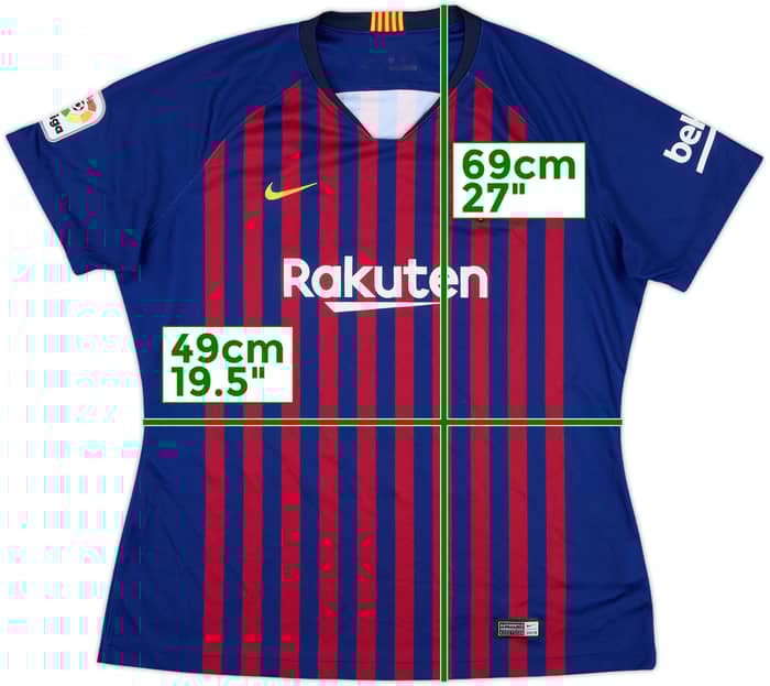 2018-19 Barcelona Home Shirt - 8/10 - (Women's XL)