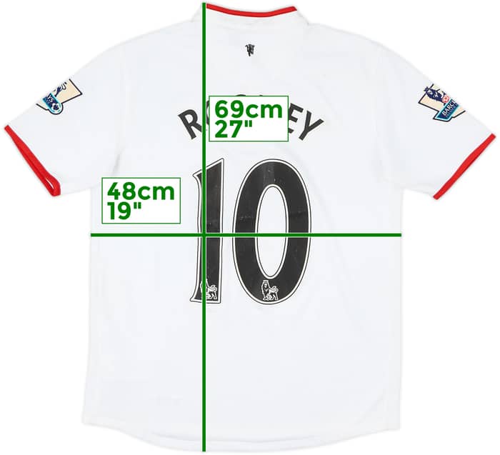 2012-14 Manchester United Away Shirt Rooney #10 - 5/10 - (XL.Boys)