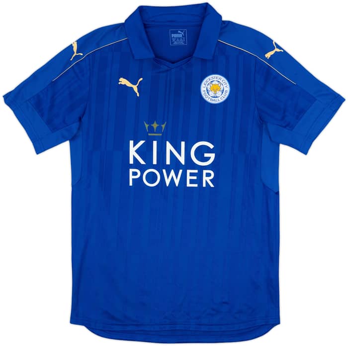 2016-17 Leicester Home Shirt Vardy #9 - 8/10 - (M)