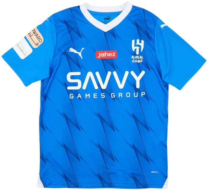 2023-24 Al-Hilal Home Shirt - 7/10 - (XL.Boys)