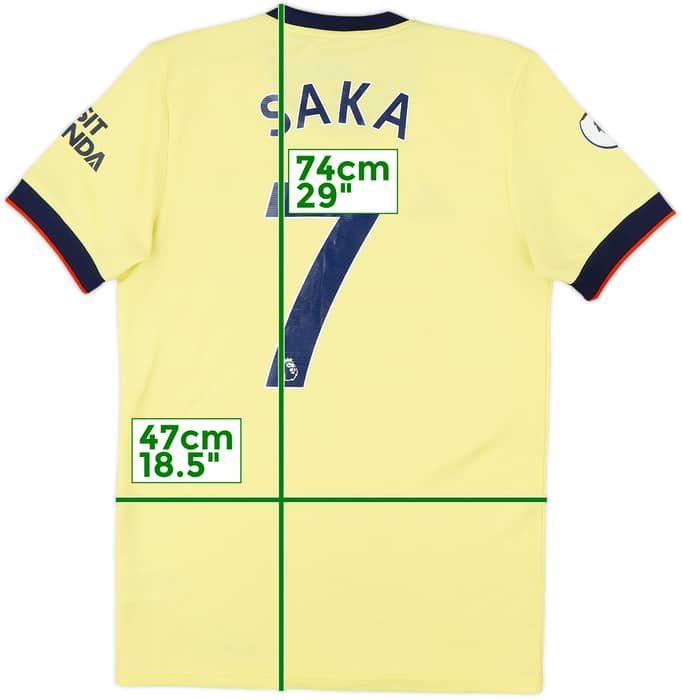 2021-22 Arsenal Away Shirt Saka #7 - 6/10 - (S)