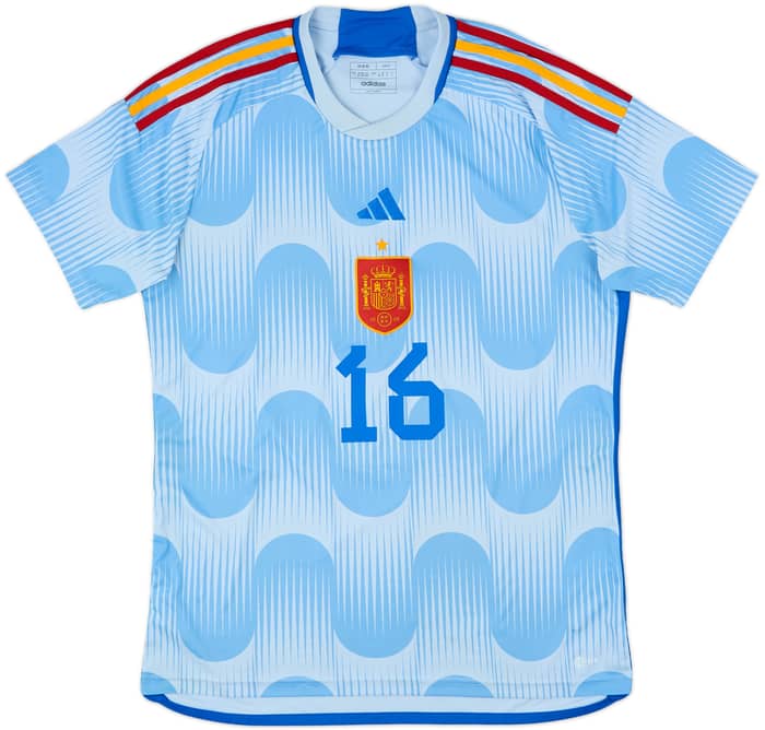 2022-23 Spain Away Shirt Rodrigo #16 - 10/10 - (L)