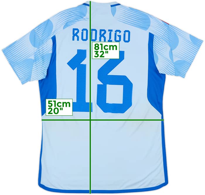 2022-23 Spain Away Shirt Rodrigo #16 - 10/10 - (L)