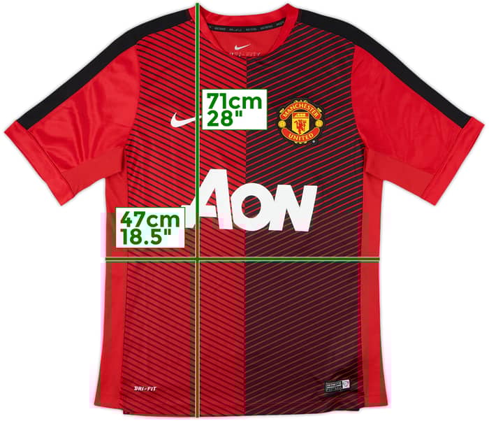 2014-15 Manchester United Nike Training Shirt - 7/10 - (L)