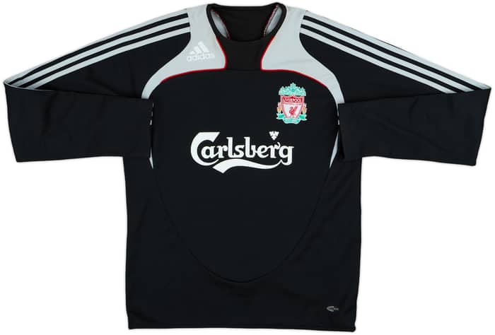 2008-09 Liverpool adidas Sweat Top - 7/10 - (S)