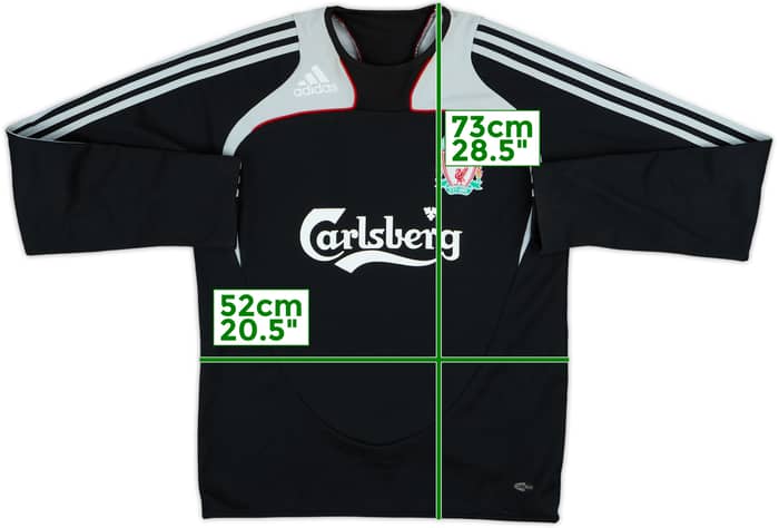 2008-09 Liverpool adidas Sweat Top - 7/10 - (S)