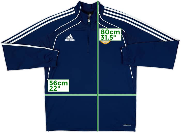 2010-12 Hong Kong adidas 1/4 Zip Drill Top - 7/10 - (L/XL)