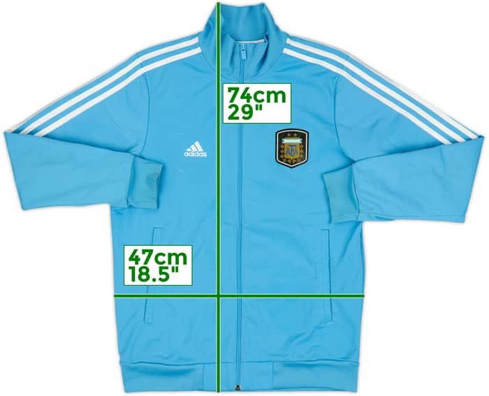 2010-12 Argentina adidas Track Jacket Messi #10 - 7/10 - (S)