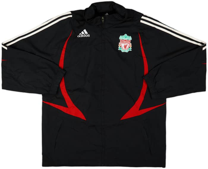 2007-08 Liverpool adidas Hooded Rain Jacket - 8/10 - (M)